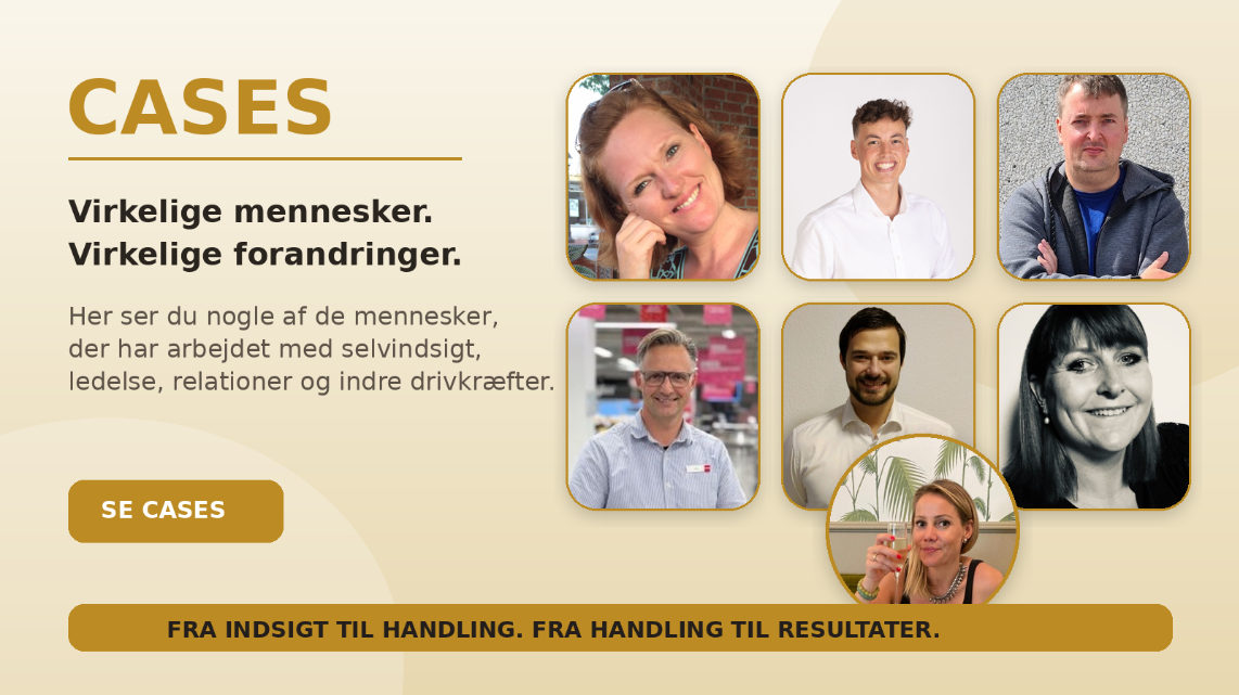 Læs cases fra Stephan Sax Mental Performance ApS, og se, hvordan mennesker, ledere og virksomheder arbejder med selvindsigt, indre drivkræfter, ledelse og personlig udvikling. Her handler udvikling ikke om facade, men om ærlig forandring, tydeligere retning og stærkere resultater i praksis.
